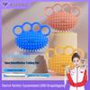 Silicone Four-Finger Hedgehog Hand Grip Massage & Strength Training Ball