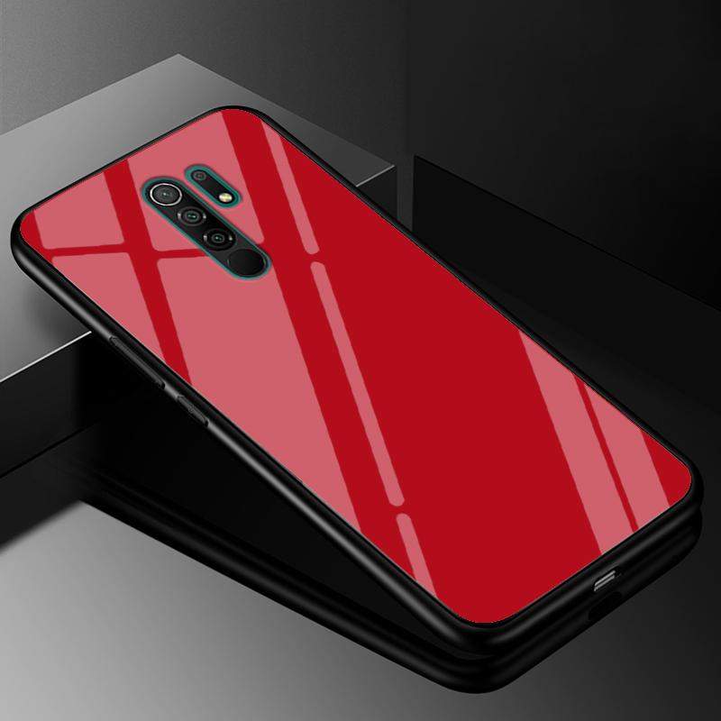 Tempered Glass Case for Xiaomi Redmi 9 9A 8 8A Mi Note 10 Lite Ultra Pro Cover Redmi Note 9S 9 Pro Max 9T SE 8 8T 7 Hard Case