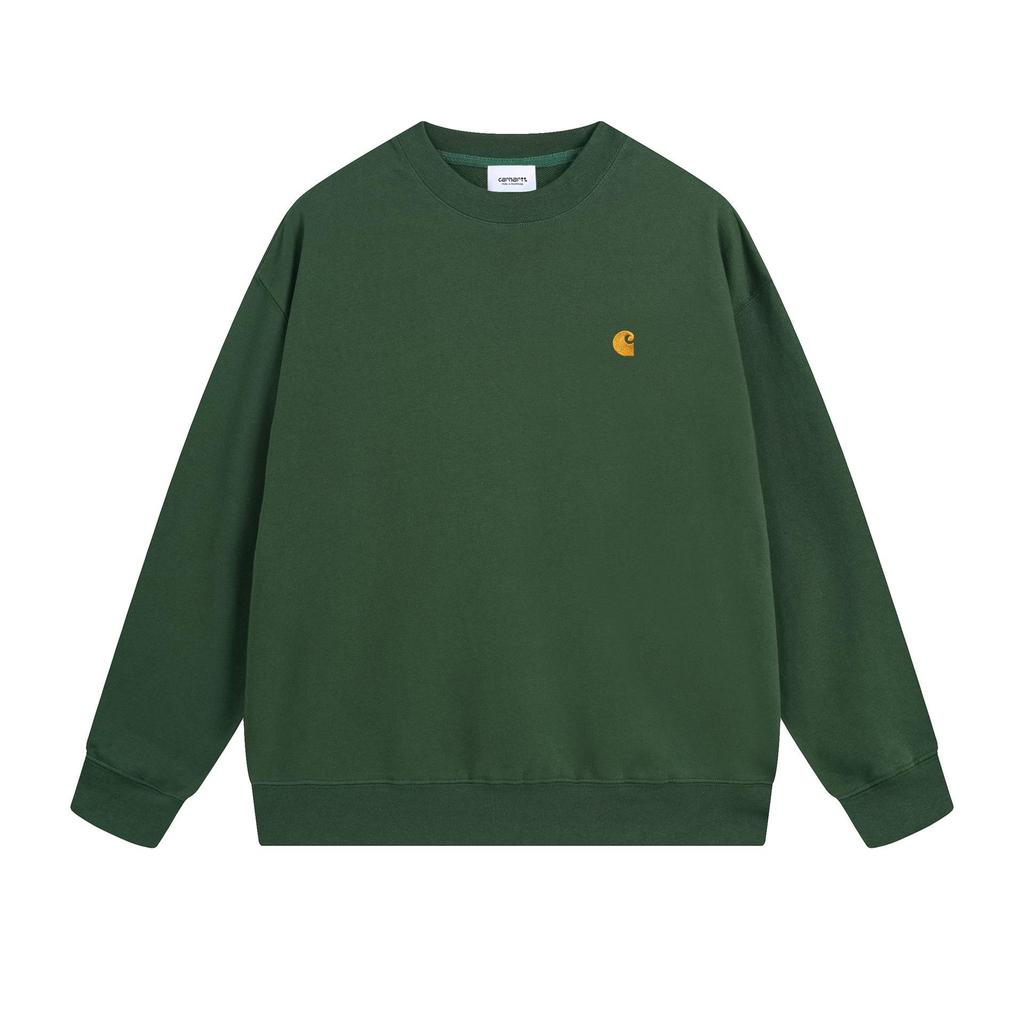 Trendiger Herren Carhartt Loopback Hoodie mit klassischer Logo-Stickerei