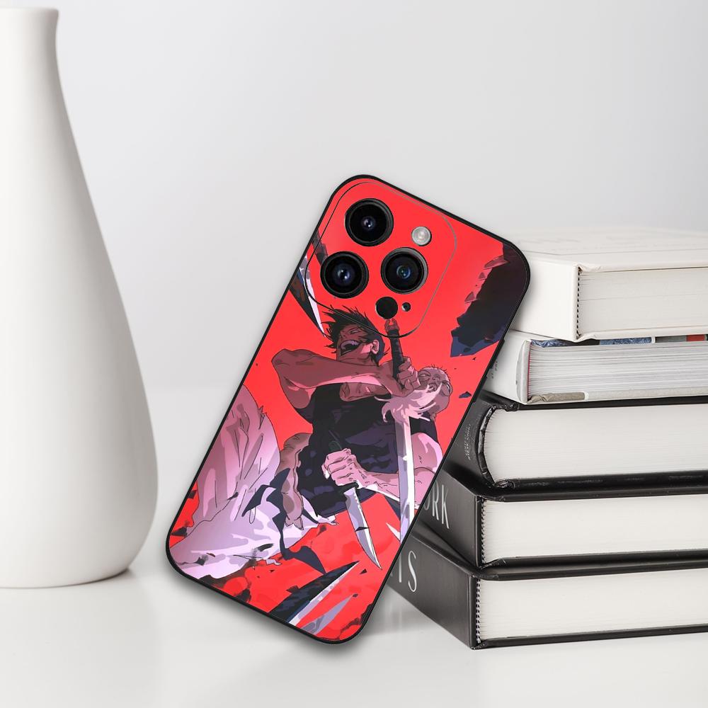 Toji Fushiguro Jujutsu Kaisen Phone Case For Iphone 16 15 11 13 14 Pro Max 7 8 Plus X Xr Xs Max 12mini Black Shell Cover Case