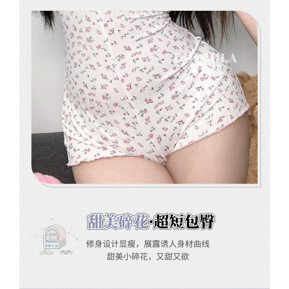 Sex Underwear Pure Desire Wind V-neck Small Floral Suspender Nightdress, Small Sexy Rose Floral Onesie Suspender Wholesale