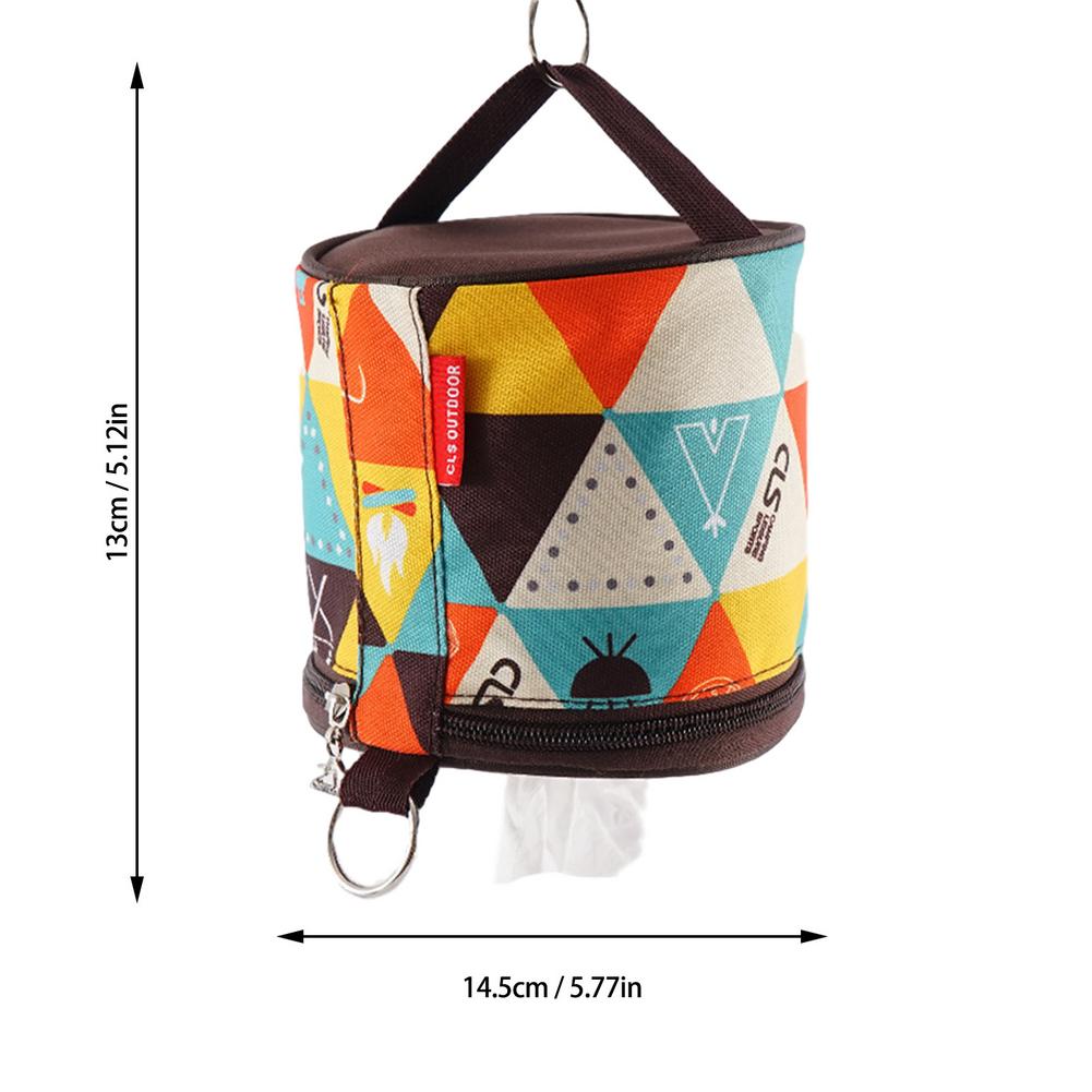 Camping Tent Folding Toilet Paper Hanging Holder Roll Case Storage Box Bag Outdoor Camping Hiking Picnic Tents Accessories 40a