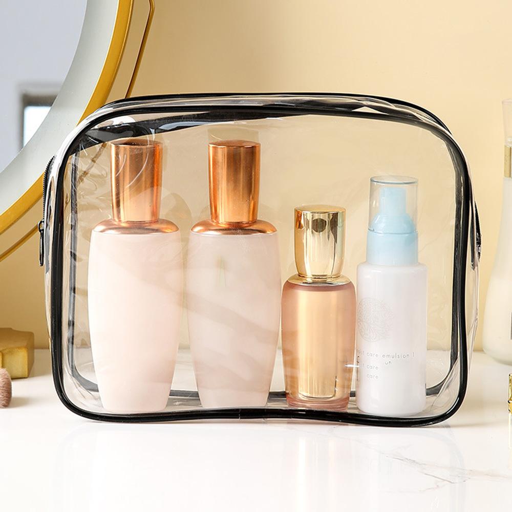 

24x18x7cm Travel Toiletry Bag Waterproof PVC Cosmetics Organizer Zipper Storage Bag Type A