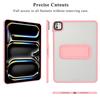 For iPad Pro 13 (2024) Case with Kickstand TPU+PC Skin-Touch Tablet Cover