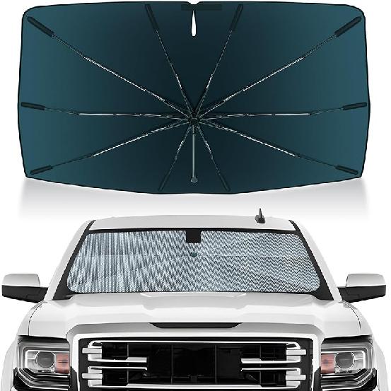 Autorder Windshield Sun Shade Umbrella For -2026 Chevrolet Silverado/GMC Sierra Accessories,Upgraded Ice Crystal Material,Easy Setup Umbrella