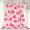 Flamingo Blanket Pink Blanket Digital Print Flannel Lunch Break Blanket Nap Sofa Blanket