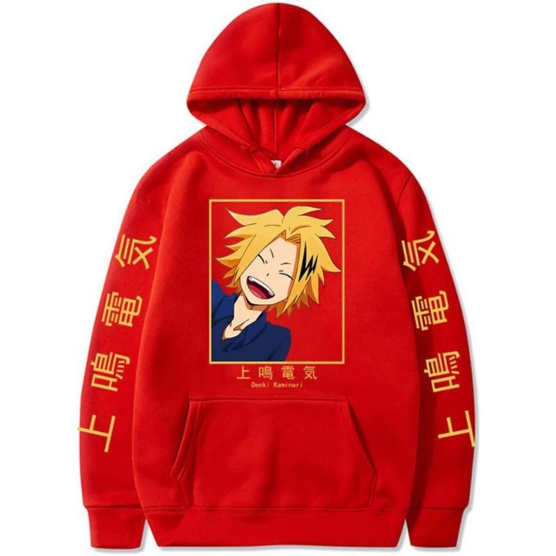 My Hero Academia Kaminari Denki Men's Hoodie Autumn Sweatshirt Men Womnen Fashion Brand Design Pullover Men's Fleece Hoodies