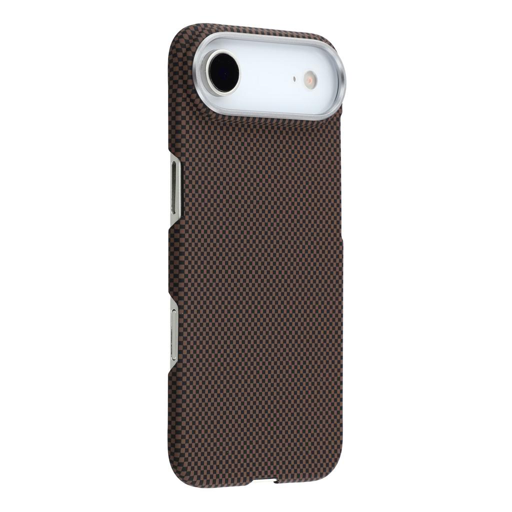 For iPhone Air Case Compatible with MagSafe Carbon Fiber Texture PC Phone Back Cover