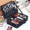 Portable Large Capacity Makeup Bag Oxford Professional Cosmetic Case 3 Stage Kit Multi-Functional Makeup Storage Box Women