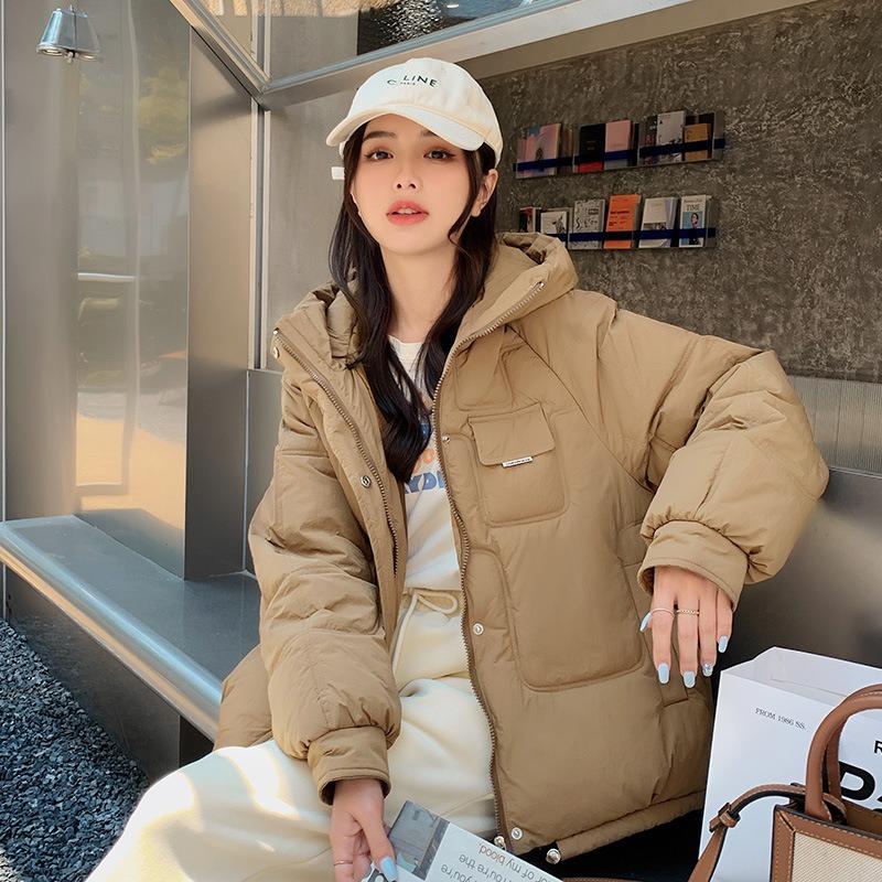 New Kleinland cotton clothes women's hooded cotton-padded clothes winter large size bread clothes short jacket tide