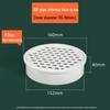 Ralo de Piso PVC: Filtro de tubo de 75 mm para varanda e telhado, tampa de esgoto de 110 mm, design redondo antibloqueio.