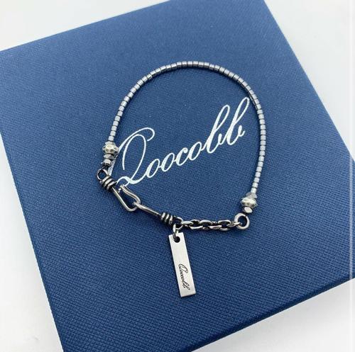 Qoocobb Silver Hematite Gemstone Bracelet Unfreedic Bracelet-05