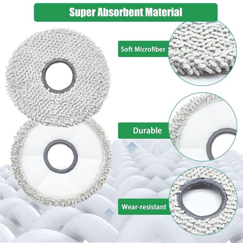 ABUL-For ECOVACS DEEBOT T30 Pro Omni / T30 Omni Main Side Brush Hepa Filter Mop Cloth Dust Bags Accessories