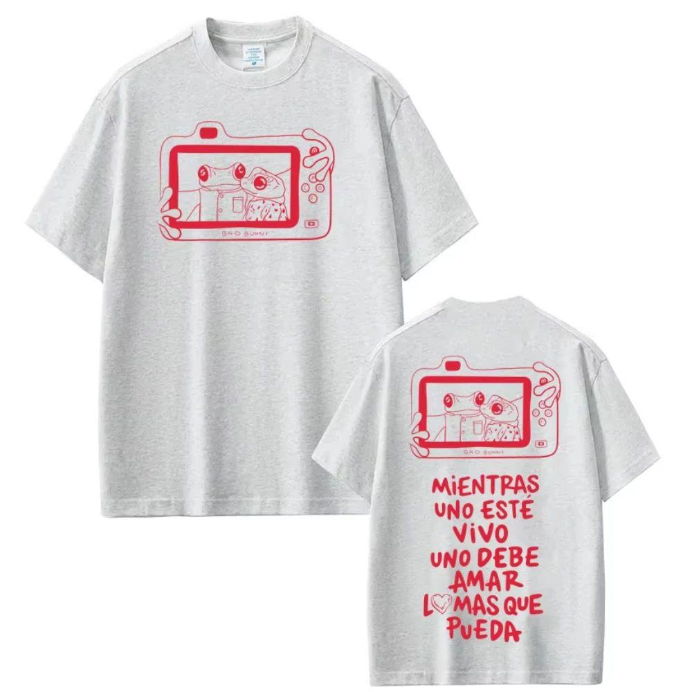 Rapper Bad Bunny Tour 2026 Print T Shirt Unisexs Women Hip Hop Oversized Tshirts Harajuku Tshirts Loose Casual Tshirts Unisex