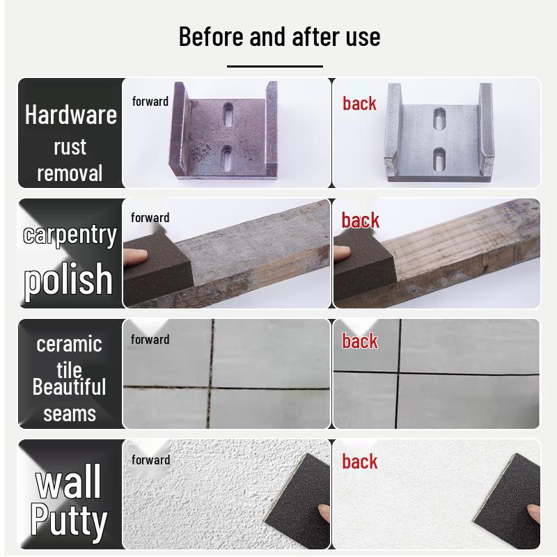 K Brand Thick Sanding Sponge for Grout Cleaning, Woodworking, Metal Hand Sanding, and Polishing
