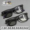 Modische quadratische Rahmen Mehrstärken Photochrome Blaulichtblockierende Presbyopie Brille Unisex Retro Übergroße Lesebrille