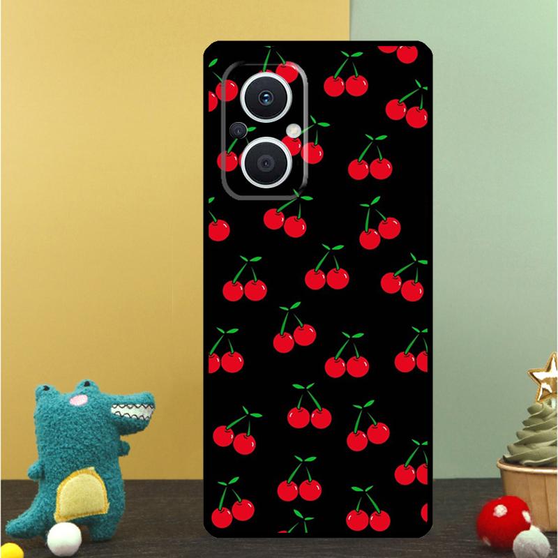 

Food Fruit Red Cherry Case For OPPO Reno 15F 13F 14F 12 11 F 10 14 15 Pro 7 8 Lite OPPO Find X9 X8 X6 X5 Pro Cover OPPO Find X8 Pro