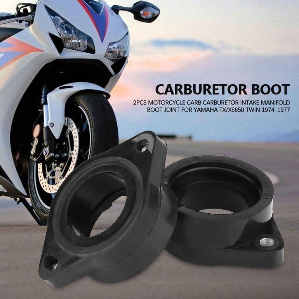 2Pcs Motorcycle Carb Carburetor Manifold Boot Joint for TX/XS650 19741977