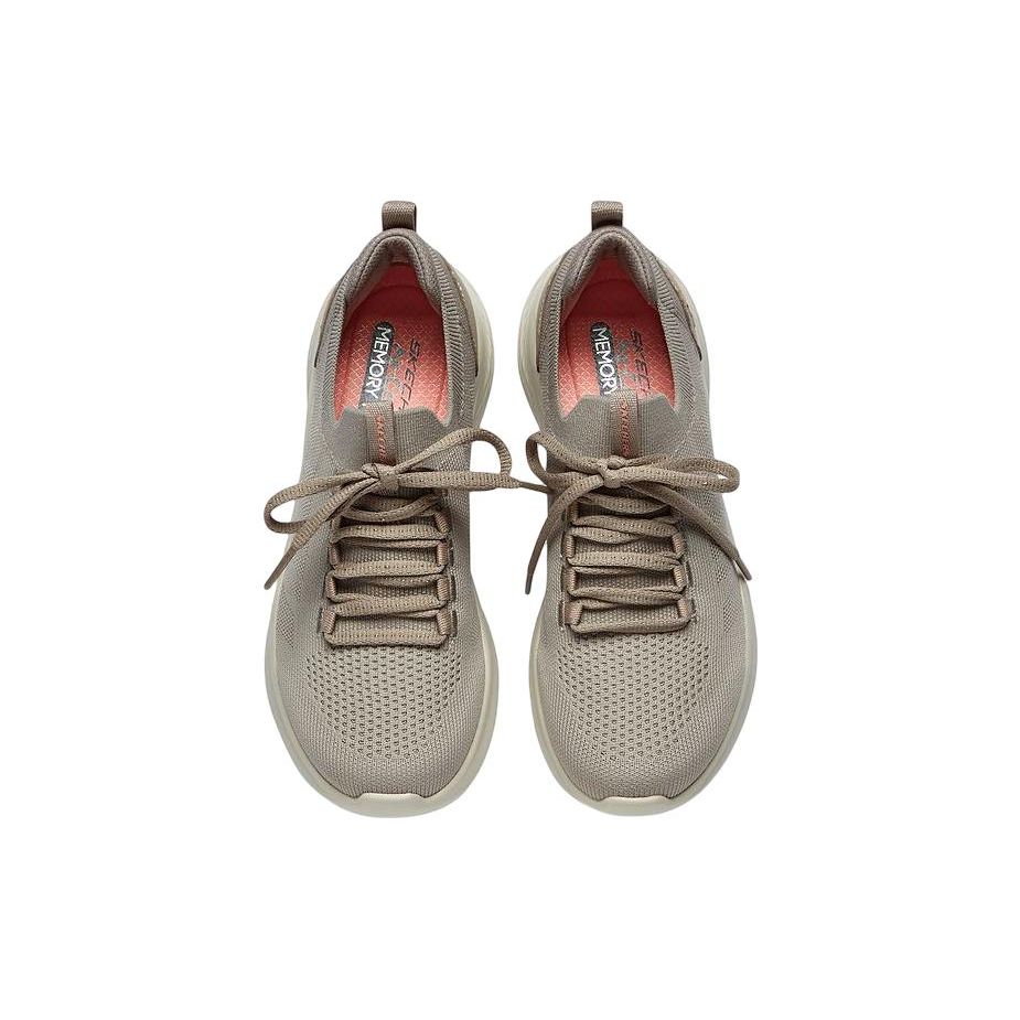 Skechers Skech-Lite Pro Mesh High Elastic Soft Sole Low Top Sports Casual Shoes Women Sneakers Gray Brown 149994-TPPK