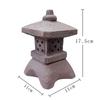 Pagoda Garden Statues Solar-Powered Garden Light Zen Lantern Outdoor Decor