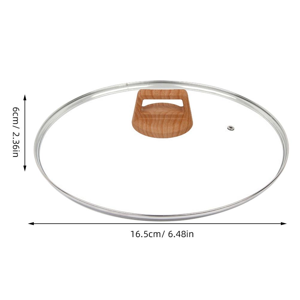 

Multi Purpose Tempered Glass Pot Cover Visible Lid for Monitoring Food Heat Resistant Anti Scald Safe Material Freshness
