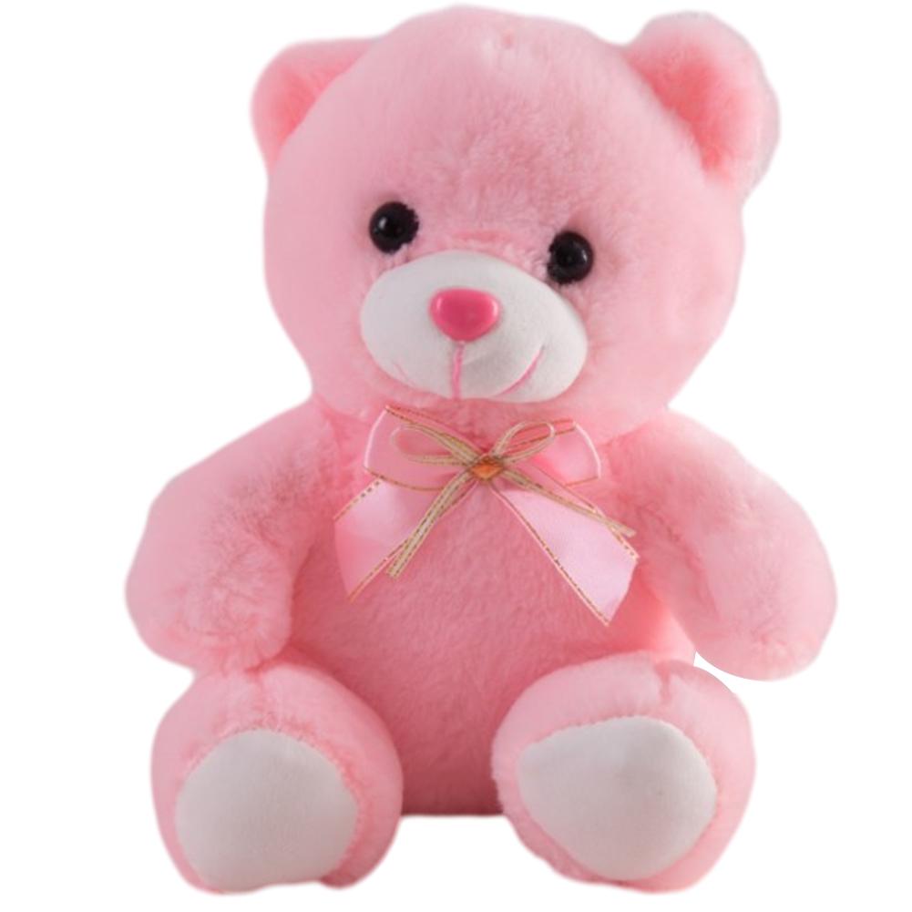 

Colorful LED Light Up Bear Toy Battery Operated Luminous Bear Doll Cute Plush Toy Gift Ideal for Valentines Day Birthday Mothers розовый