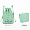 Folding Storage Bag Large Capacity Waterproof Adjustable Embroidery Design Inner Zipper Multifunctional Oxford Cloth Women Embroidered Backpack Travel