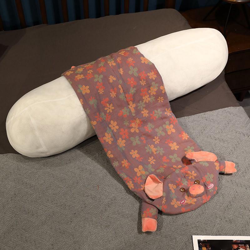 Three-Layer Pig Jacquard Pregnancy Pillow: Girls' Bed Leg-Clamping, Side Sleeper, Backrest Cushion.