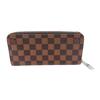 Damier Vertical Long Wallet Purse Damier Canvas Unisex N61207 Used