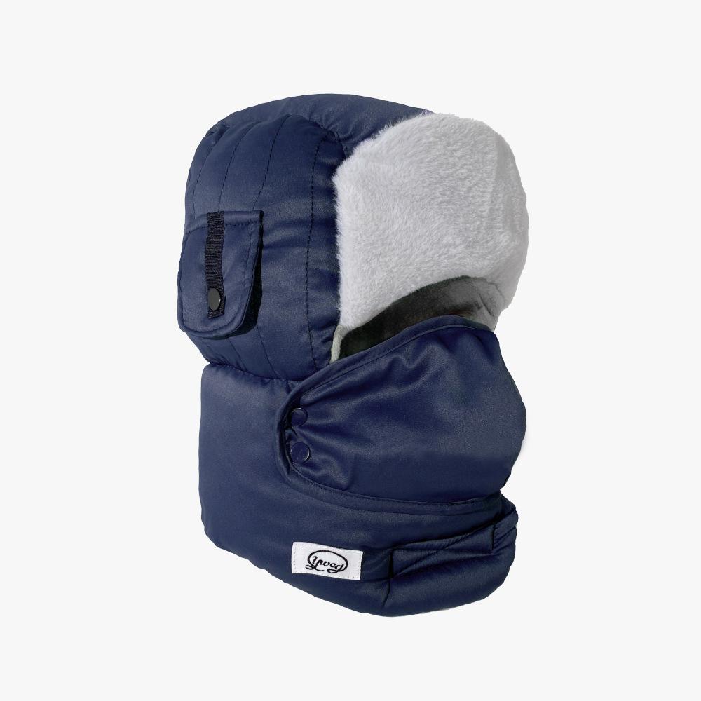 

Универсальная шапка-ушанка для женщин, новый стиль, плюс бархат, утолщенная, теплая, защита лица, защита ушей, велосипедная, лыжная шапка для мужчин, для улицы One size