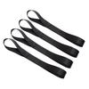 Tie Down Straps Tie Down Straps Convenient Practical Strong Durable Truck Cargo, Snowmobile 2.5cm X 30cm (Set of 4) (Black)