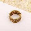 Latest Hot Brand Vintage Women's Rings Luxury Jewelry For Women Rattan Shape Designer Fashion Copper Lady Party Rings