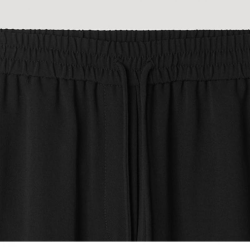 [She S miSS] Banding Strap Straight Fit pantS SwwSlp22110 Bk