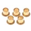 5Pcs Flanging Self-Lubricating Bearing Powder Metallurgy Oil Guide Sleeve With Edge Step Shoulder Flange Bushing Copper Sleeve