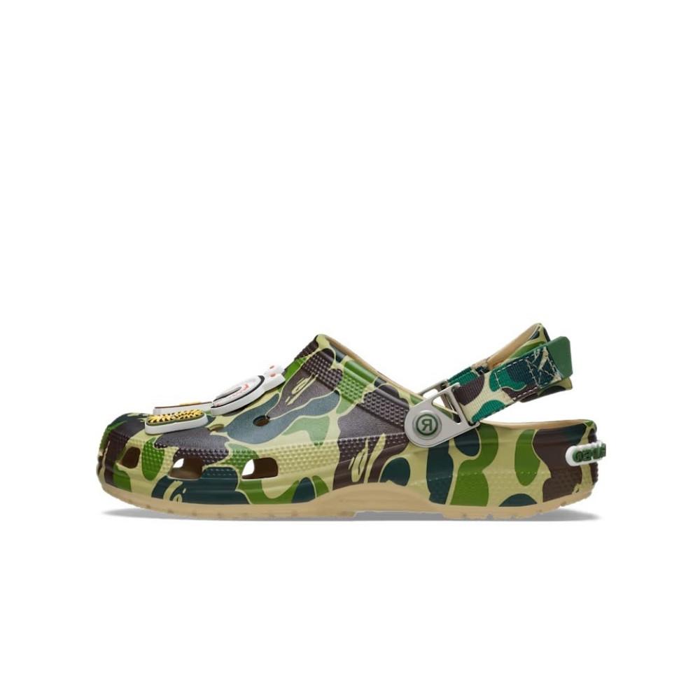 Crocs Classic Clog A Bathing Ape ABC Camo Green