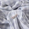 Muji Blue Plaid 4-Piece Bedding Set