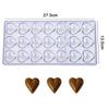 Chocolate Mold Plastic Lollipop Paper Stick Household Kitchen DIY Baking Tool Homemade Candies Rectangle Heart-shaped TMZ