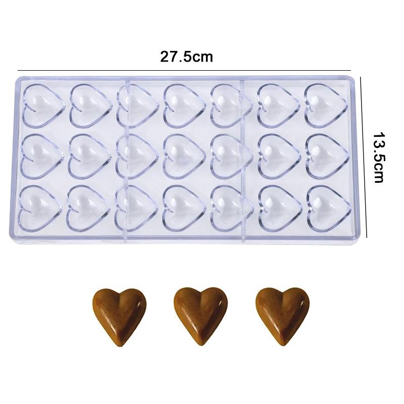 Chocolate Mold Plastic Lollipop Paper Stick Household Kitchen DIY Baking Tool Homemade Candies Rectangle Heart-shaped TMZ