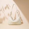 2025 New Premium Mobile Phone Bag Drawstring Mini Small Bag Handwoven Bag Women's Underarm Dumpling Bag