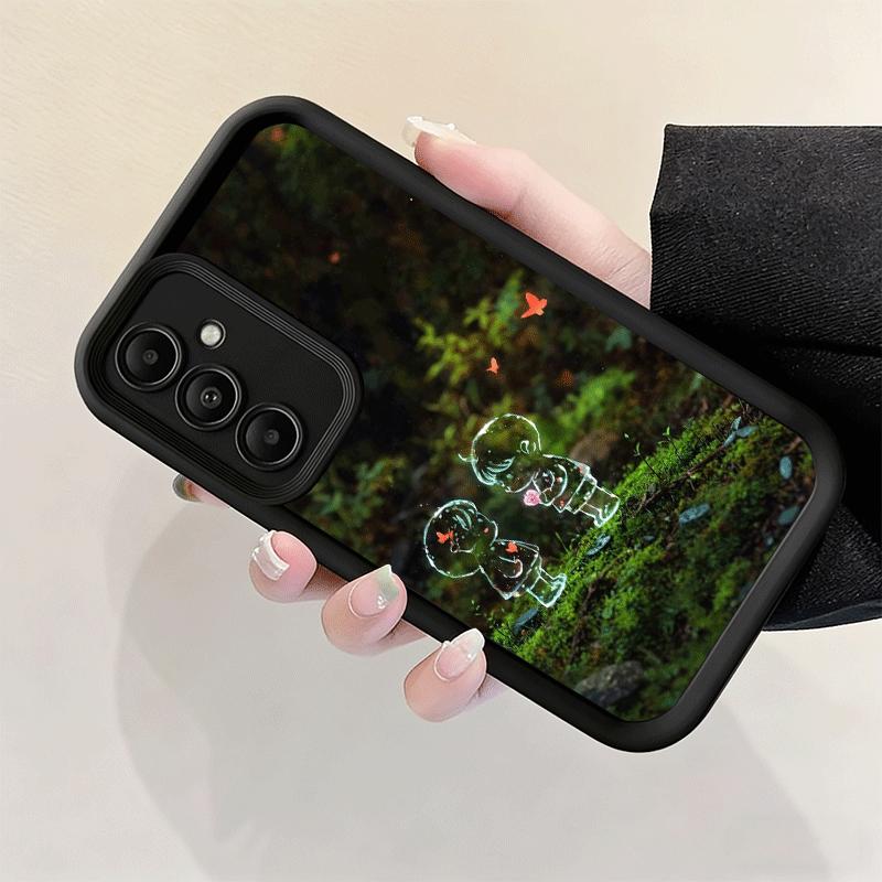 Nature Cute Child Painting Style Soft Phone Case for Samsung Galaxy S26 Ultra S25 Edge S24 S23 S22 Plus S21 S20 FE 5G Shell Sili