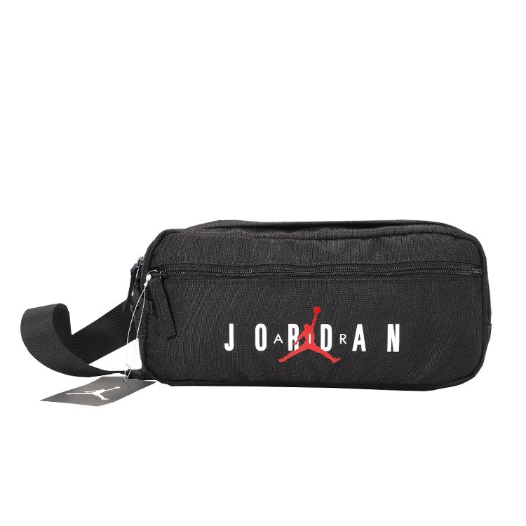 Jordan Basic Air Logo Nylon Waist Bag Crossbody Bag Unisex Bags Black 9A0201-023 Black