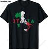 Italia TShirt Italy Flag Coat of Arms Tee Shirt Repubblica Italiana Italian Heritage Vintage T Shirt Guys Streetwear Crew Neck