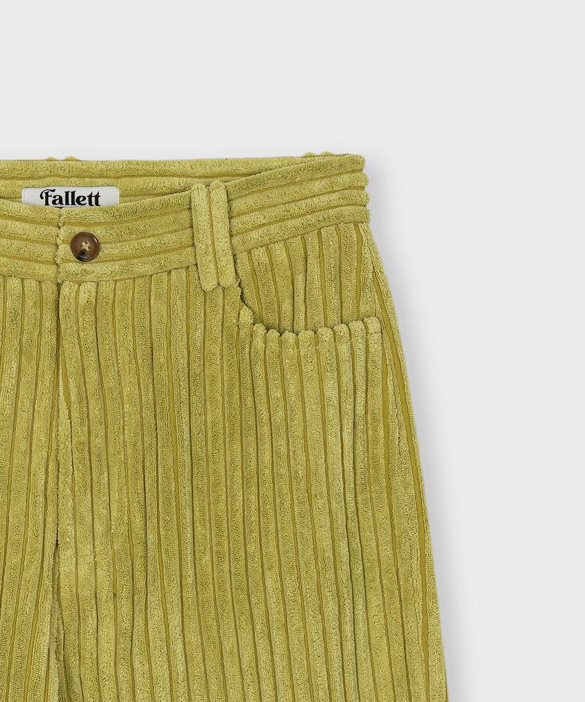 FALLETT Corduroy Wide Pants Light Olive