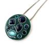Les Trésors De Lily [F5980] - Collier Créateur 'Mélusine' Bleu Canard