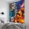 Anime Demon Slayer Cartoon Tapestry Art Science Fiction Room Home Decor Wall Hanging Home Decor