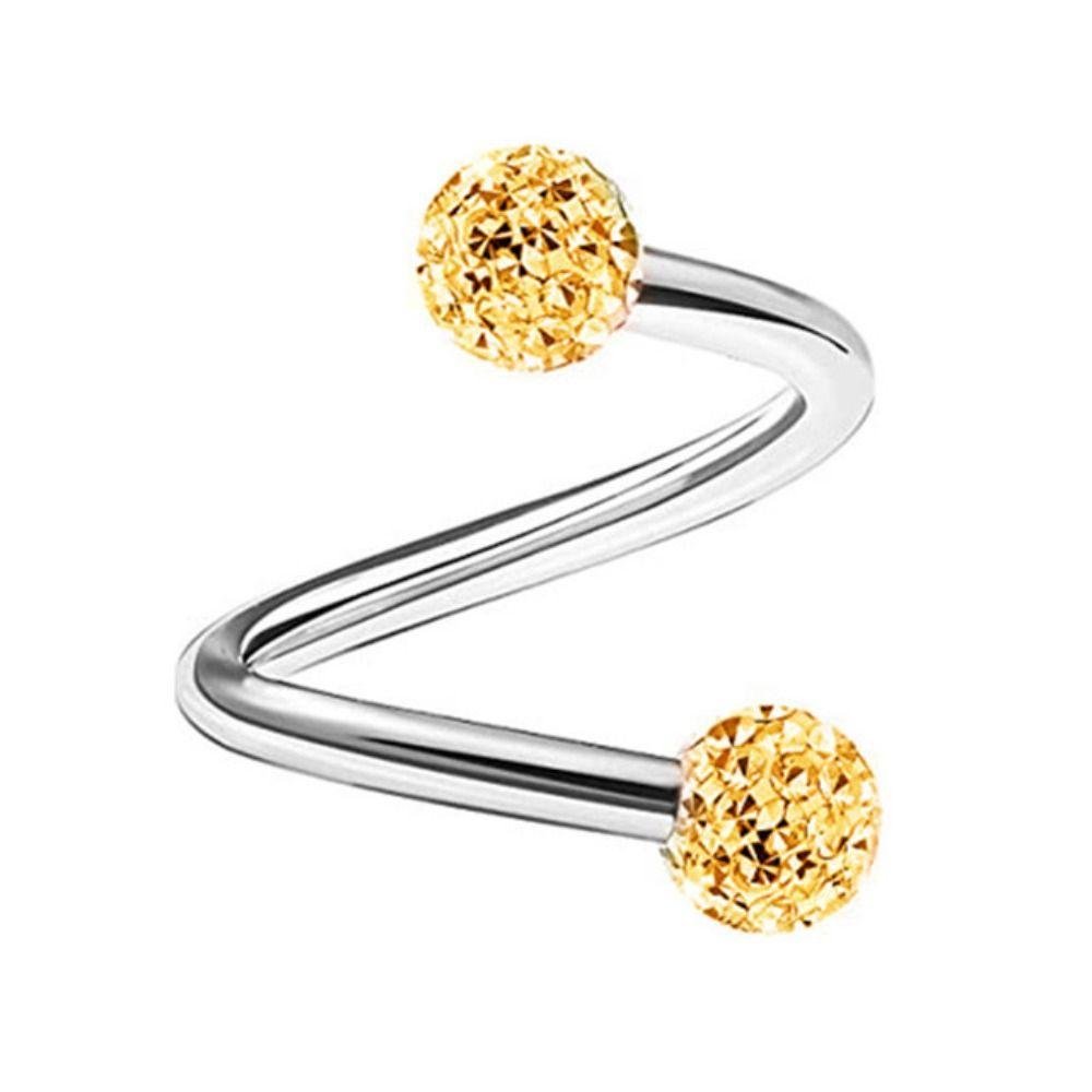 Stål Nese Ring Piercing Lepper Ring Lip Studs Twist Tragus ørering Stud Twist Helix øredobber
