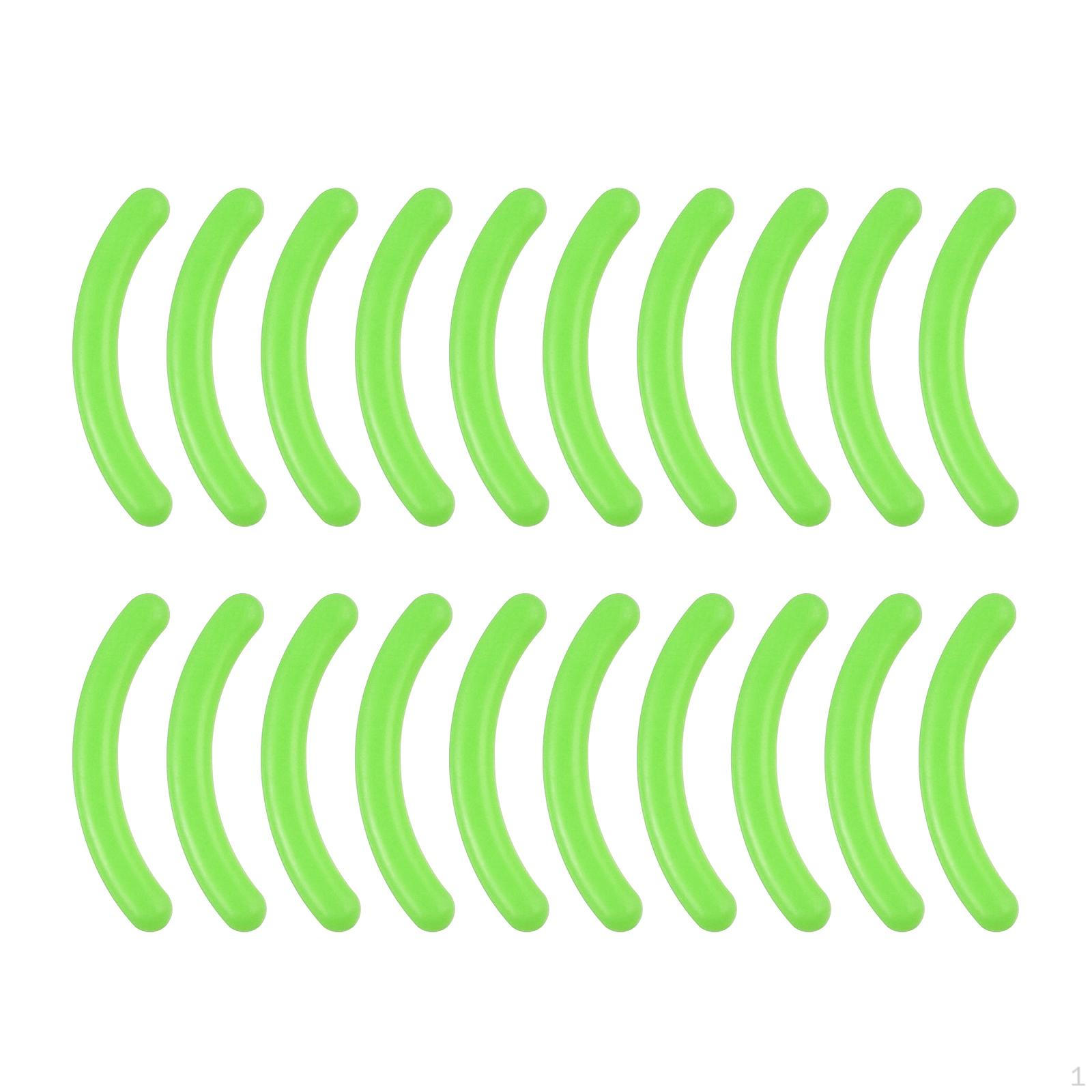 

20 сменных подушечек для завивки ресниц для макияжных инструментов, универсальная подгонка зелёный