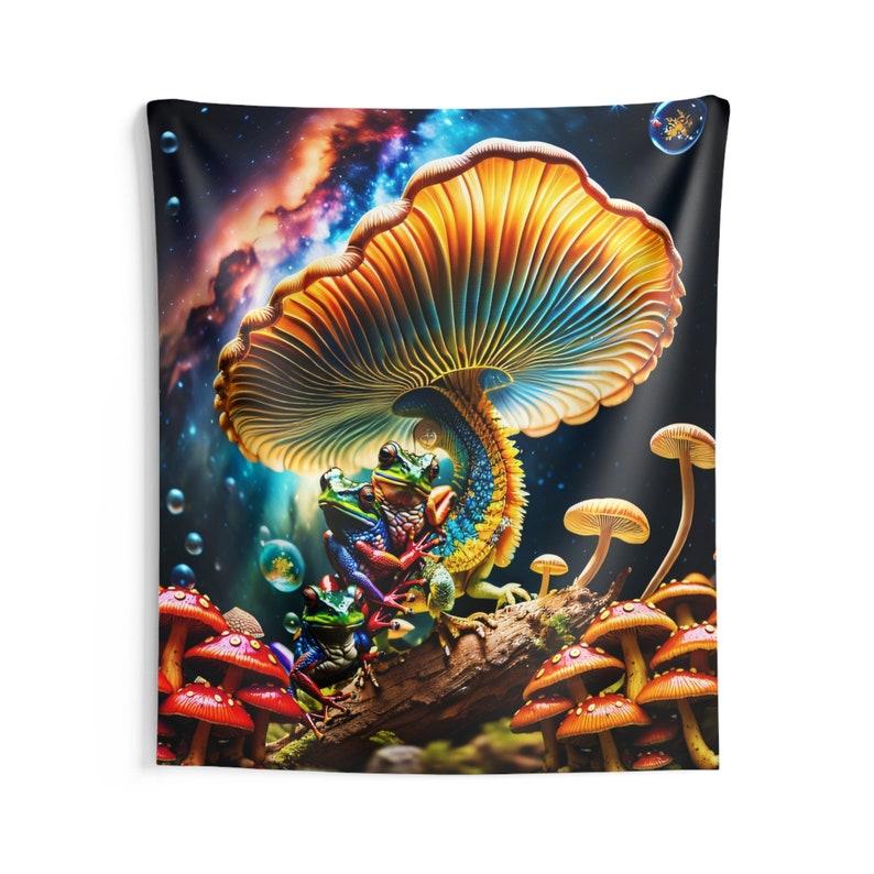 

mushroom tapestry 75x100 чорний