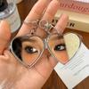 Double Sided Mirror Bag Hanging Keychain Korean Cosmetic Mirror Key Chain  Women