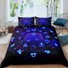 Gemini Twin Size Comforter Cover Set Constellation Duvet Cover Outer Space Universe Planet Print Bedding For Kids Teens